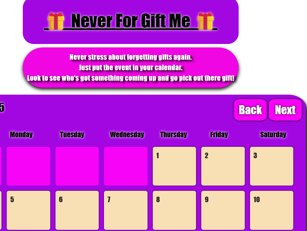 NeverForGiftMe